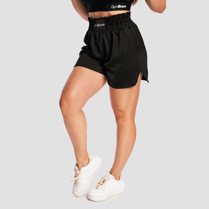 Pantaloncini da Donna Combat Boxing Black - GymBeam XL