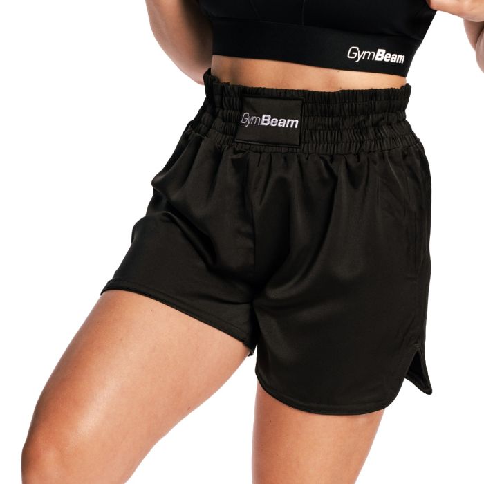 Pantaloncini da Donna Combat Boxing Black - GymBeam XL