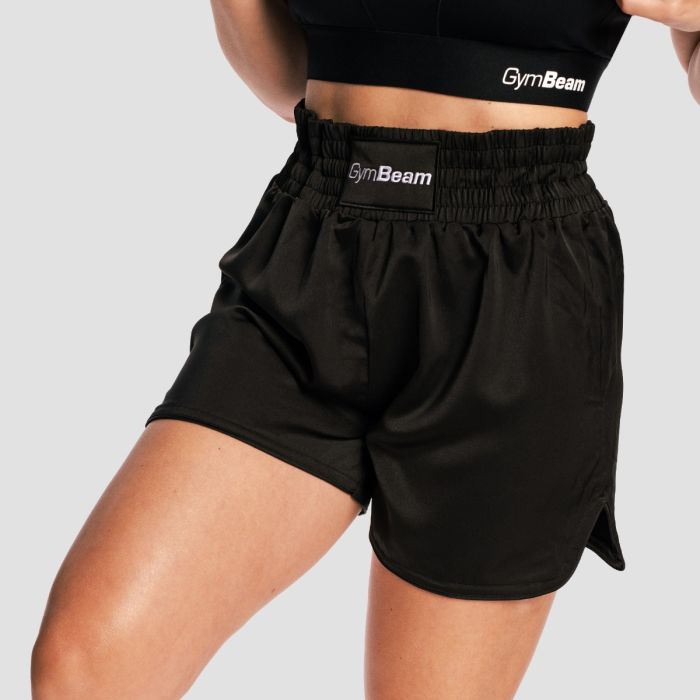 Pantaloncini da Donna Combat Boxing Black - GymBeam XL