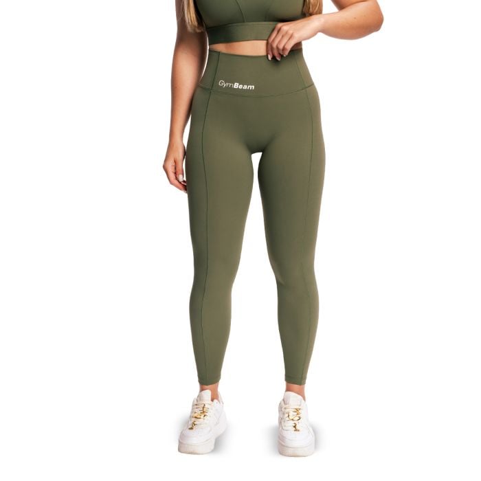 Leggings da Donna Combat Olive Grey - GymBeam L