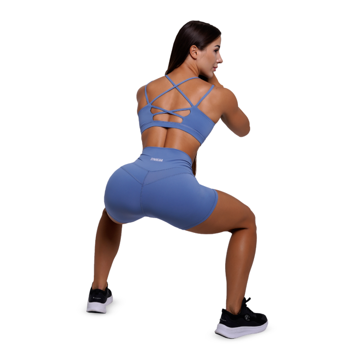 Pantaloncini da Donna FIT Steel Blue - GymBeam S