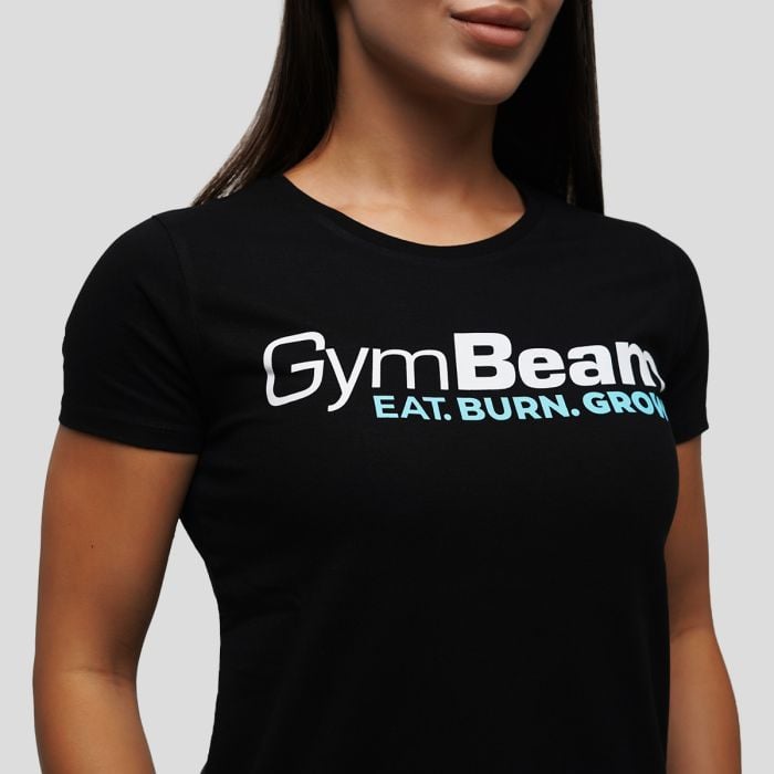 T-Shirt da Donna Grow Black - GymBeam XXL