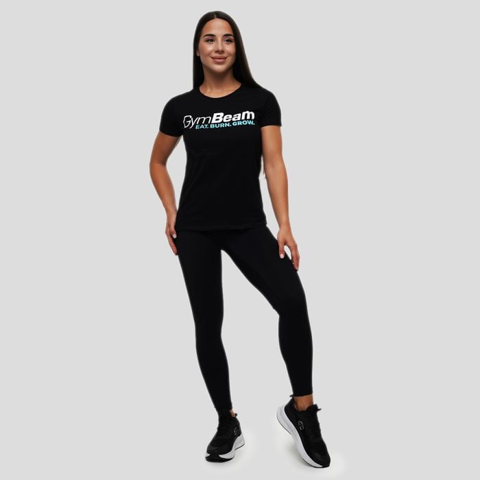 T-Shirt da Donna Grow Black - GymBeam XXL