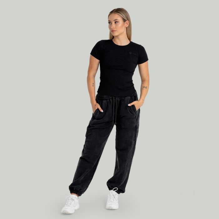 Joggers Slavati da Donna Black - STRIX S