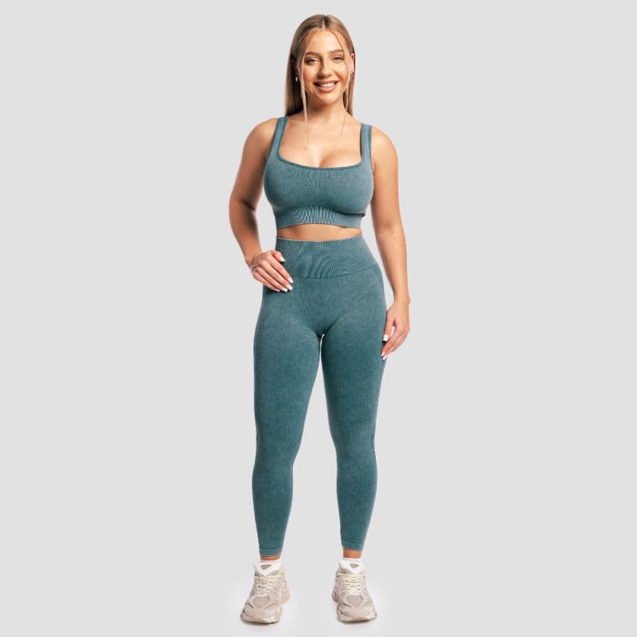Leggings da Donna Lift Seamless Petrol - GymBeam M