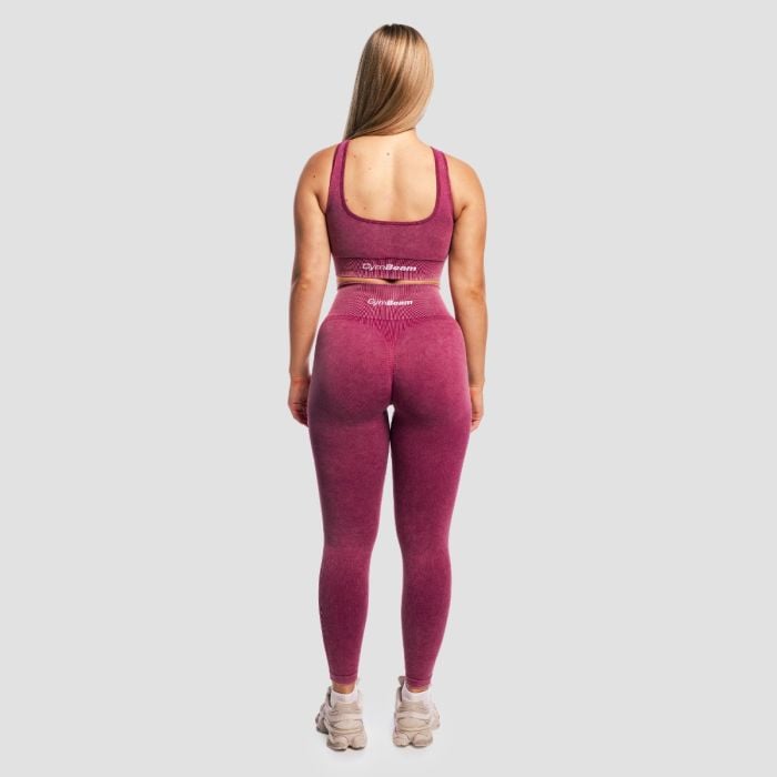 Leggings da Donna Lift Seamless Plum - GymBeam S