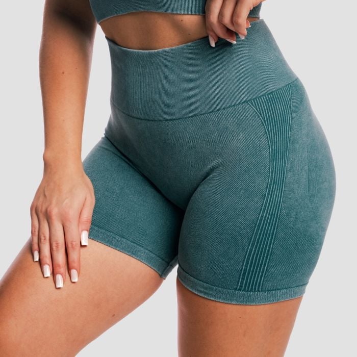 Pantaloncini da Donna Lift Seamless Petrol - GymBeam S