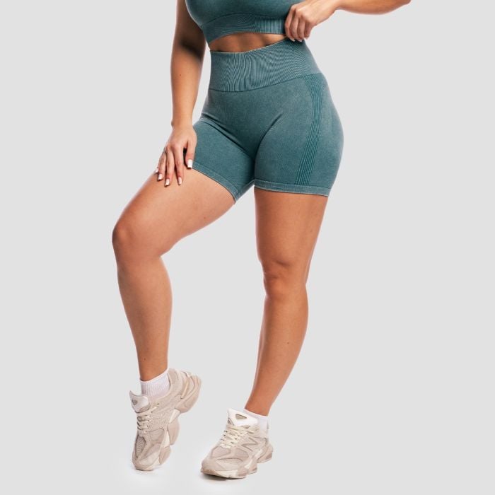 Pantaloncini da Donna Lift Seamless Petrol - GymBeam S