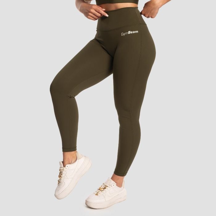 Leggings a Vita Alta da Donna Limitless Espresso - GymBeam XXL