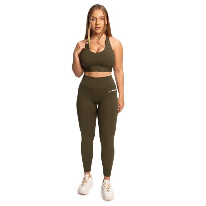 Leggings a Vita Alta da Donna Limitless Espresso - GymBeam XXL
