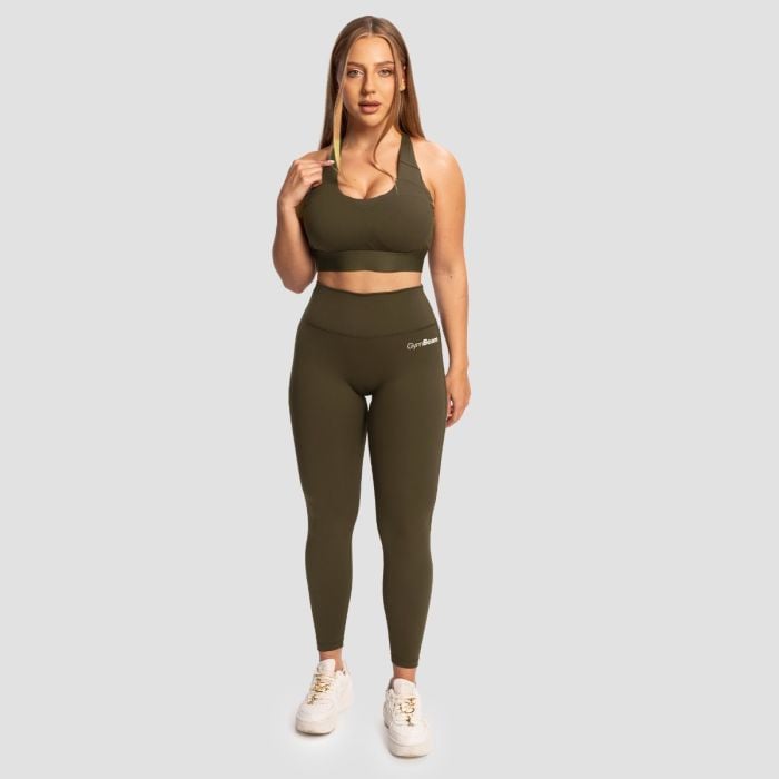 Leggings a Vita Alta da Donna Limitless Espresso - GymBeam XXL
