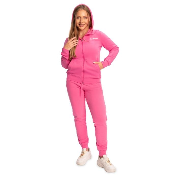 Felpa con Cappuccio e Zip da Donna Limitless Dragonfruit - GymBeam XS
