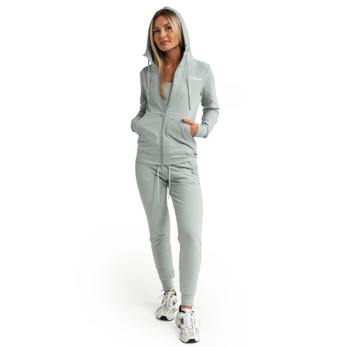 Felpa con Cappuccio e Zip da Donna Limitless Eucalypt - GymBeam M