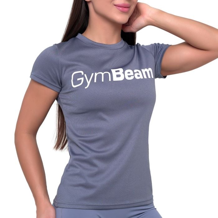 T-Shirt da Donna Mesh Essence Denim Blue - GymBeam XS