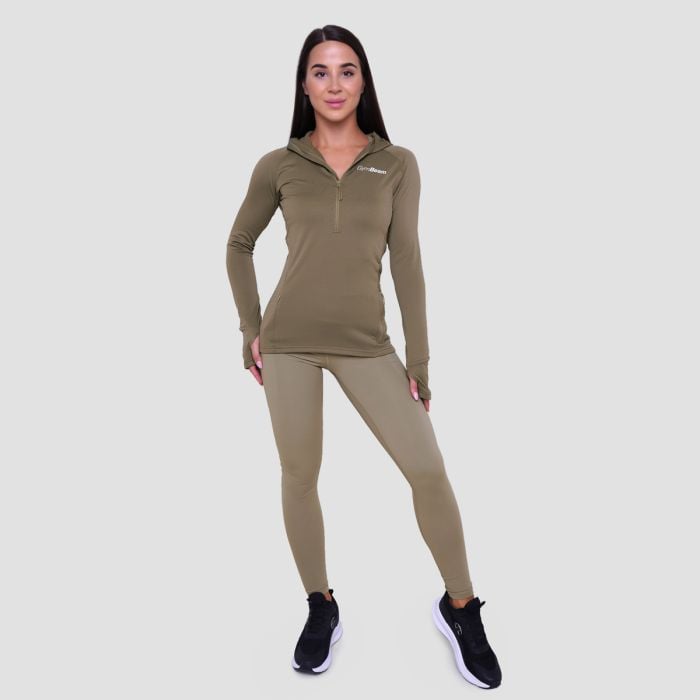Felpa 1/2 Zip Pulse Running da Donna Vetiver - GymBeam M