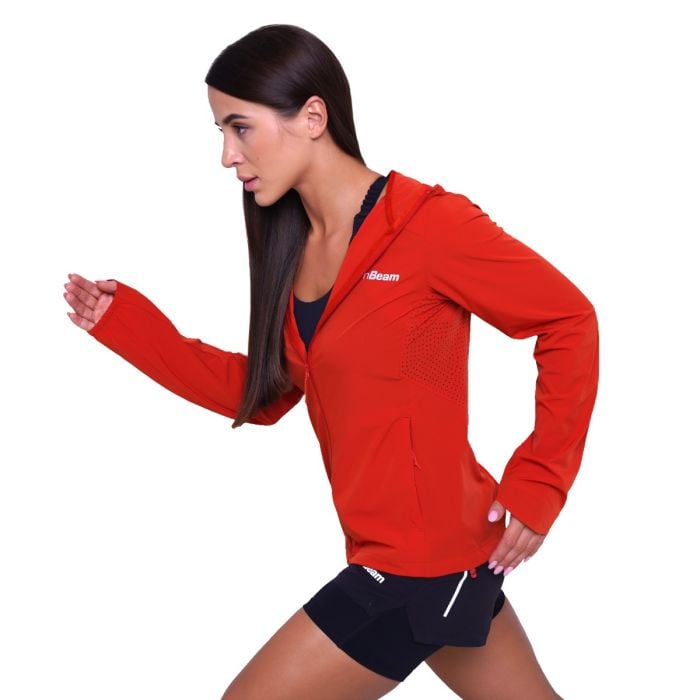 Giacca Pulse Running da Donna Orange - GymBeam XS