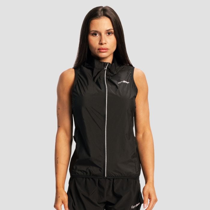 Gilet da Donna Pulse X Running Black - GymBeam XL