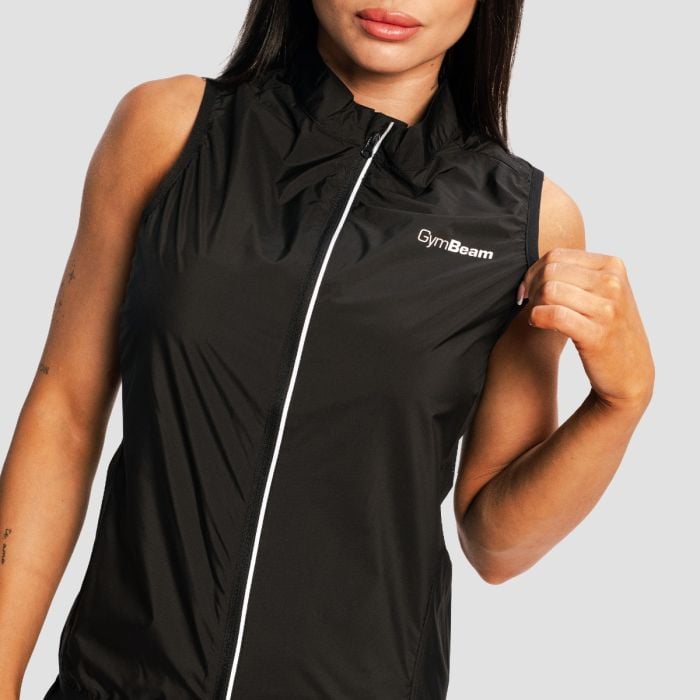 Gilet da Donna Pulse X Running Black - GymBeam XL