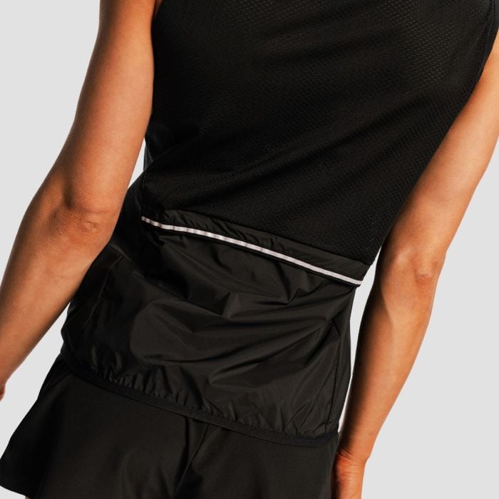 Gilet da Donna Pulse X Running Black - GymBeam XL