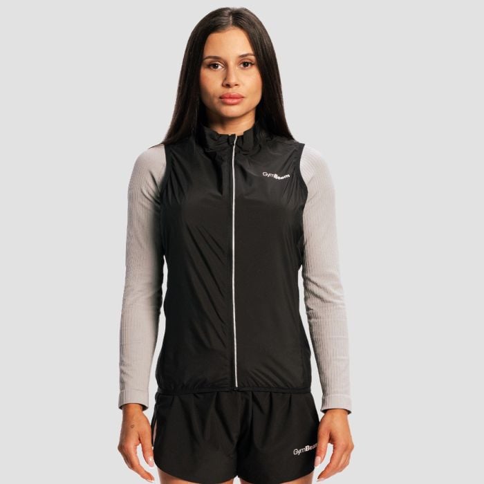 Gilet da Donna Pulse X Running Black - GymBeam XL