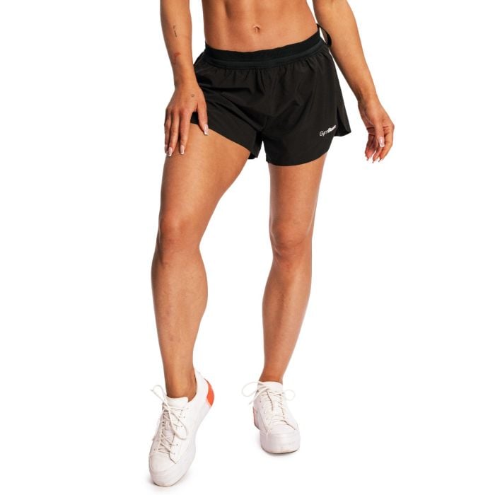 Pantaloncini da Donna Pulse X Running Black - GymBeam L