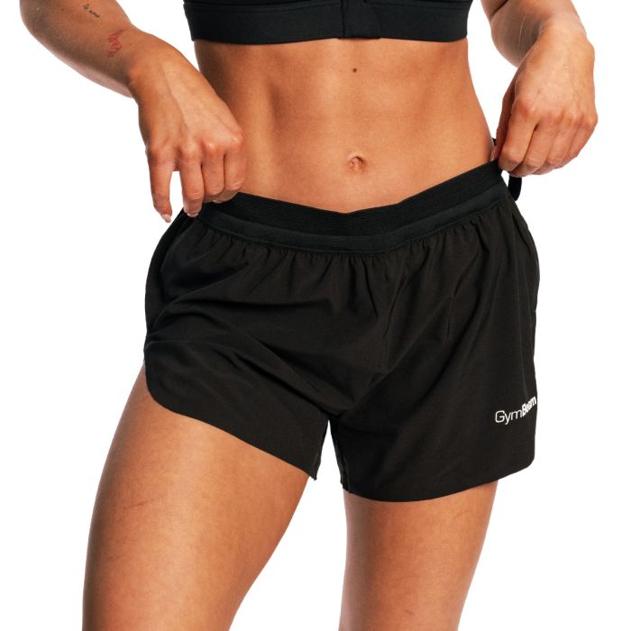 Pantaloncini da Donna Pulse X Running Black - GymBeam L