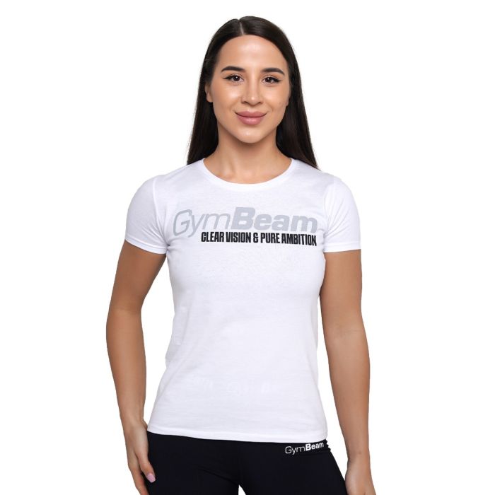 T-Shirt da Donna Pure Ambition White - GymBeam XL