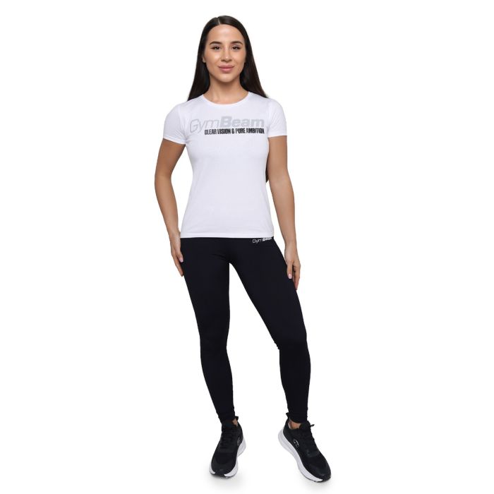 T-Shirt da Donna Pure Ambition White - GymBeam XL