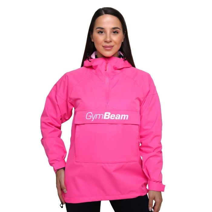 Giacca Impermeabile Smock da Donna Fuchsia - GymBeam S