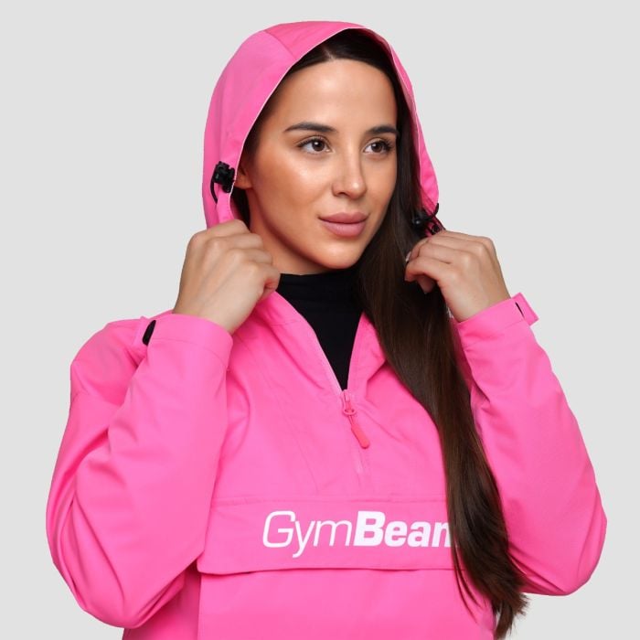 Giacca Impermeabile Smock da Donna Fuchsia - GymBeam S