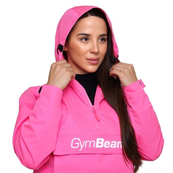 Giacca Impermeabile Smock da Donna Fuchsia - GymBeam S