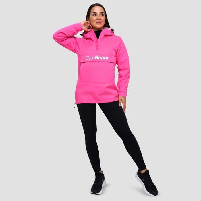 Giacca Impermeabile Smock da Donna Fuchsia - GymBeam S