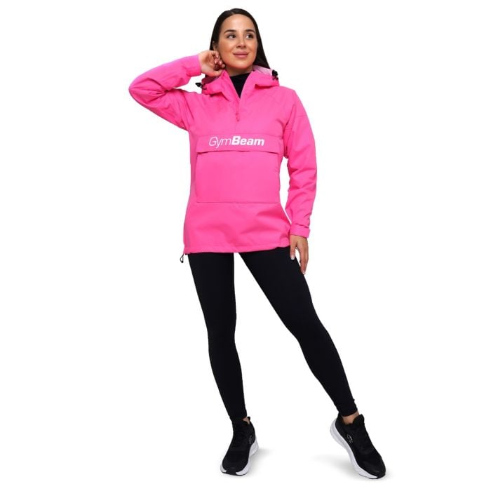 Giacca Impermeabile Smock da Donna Fuchsia - GymBeam S