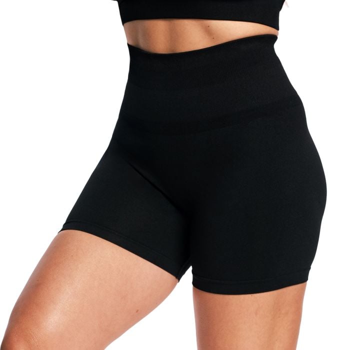 Pantaloncini da Donna Sculpt Seamless Black - GymBeam XL