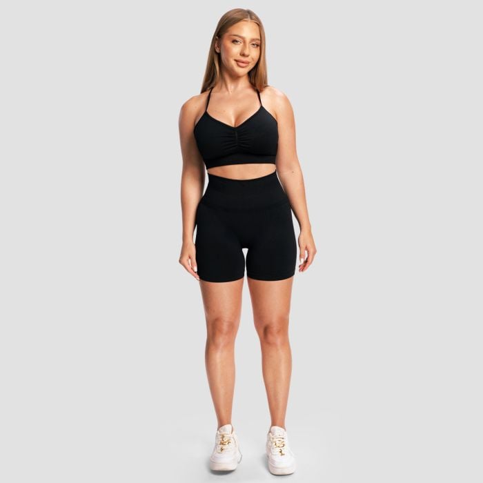 Pantaloncini da Donna Sculpt Seamless Black - GymBeam XL