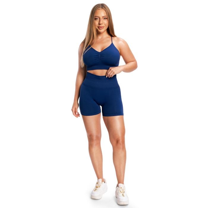 Pantaloncini da Donna Sculpt Seamless Navy - GymBeam S