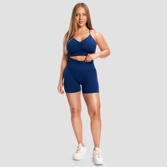 Pantaloncini da Donna Sculpt Seamless Navy - GymBeam S