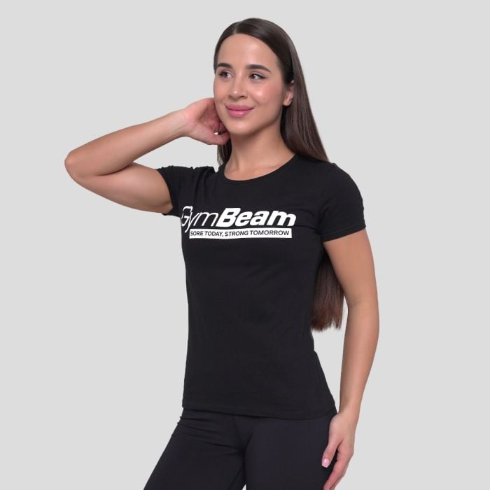 T-Shirt da Donna Strong Tomorrow Black - GymBeam XL