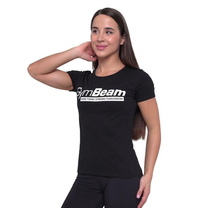 T-Shirt da Donna Strong Tomorrow Black - GymBeam XL