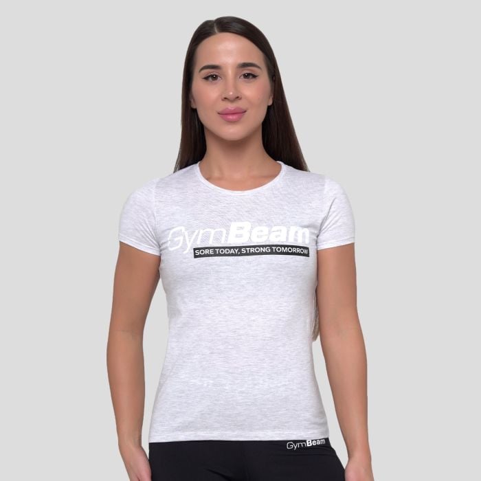 T-Shirt da Donna Strong Tomorrow Grey - GymBeam L