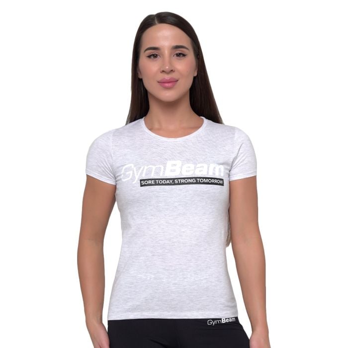 T-Shirt da Donna Strong Tomorrow Grey - GymBeam L