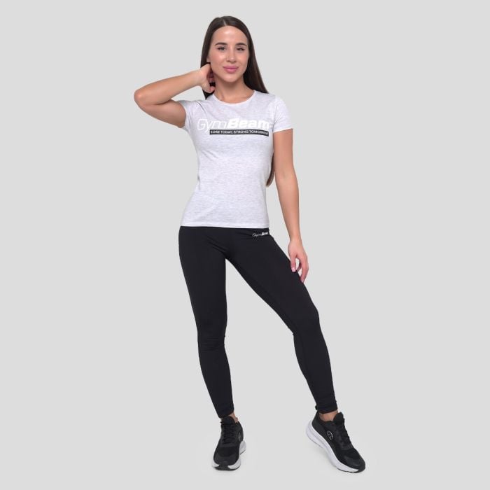 T-Shirt da Donna Strong Tomorrow Grey - GymBeam L