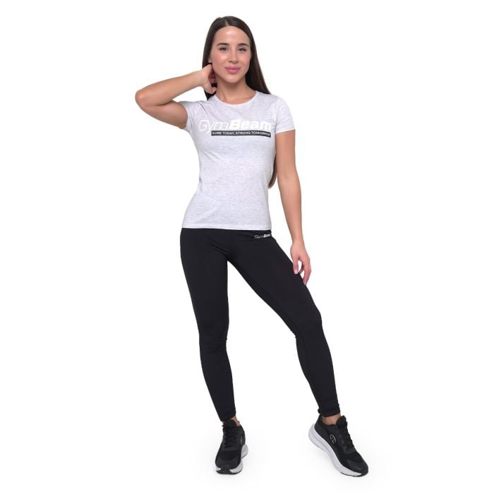 T-Shirt da Donna Strong Tomorrow Grey - GymBeam L