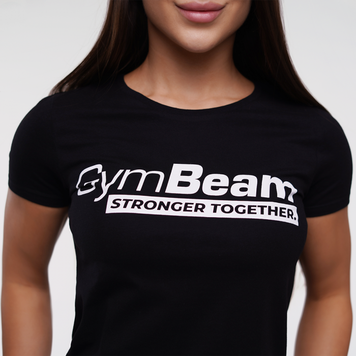 T-Shirt da Donna Stronger Together Black - GymBeam XS