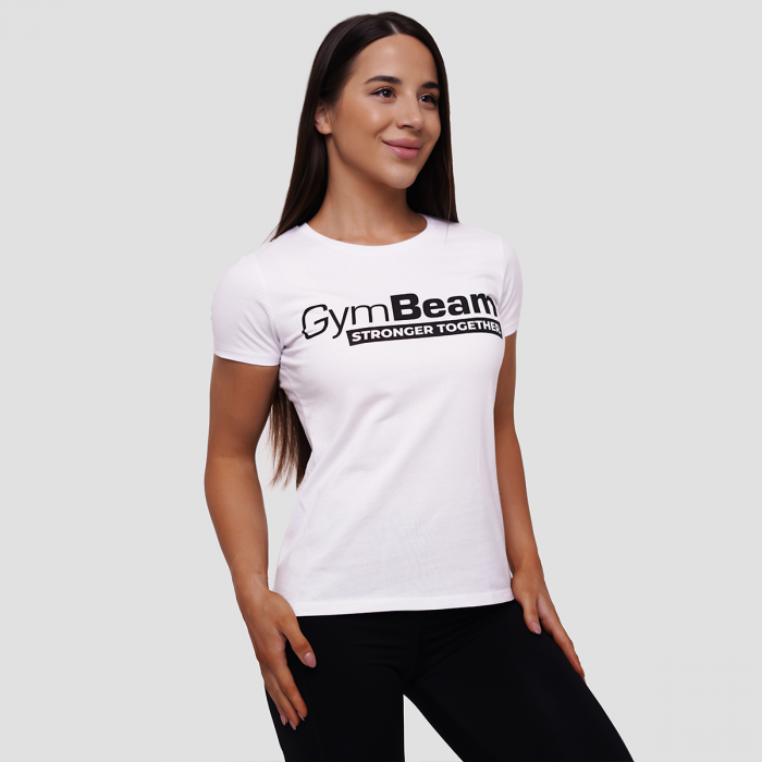 T-Shirt da Donna Stronger Together White - GymBeam XL