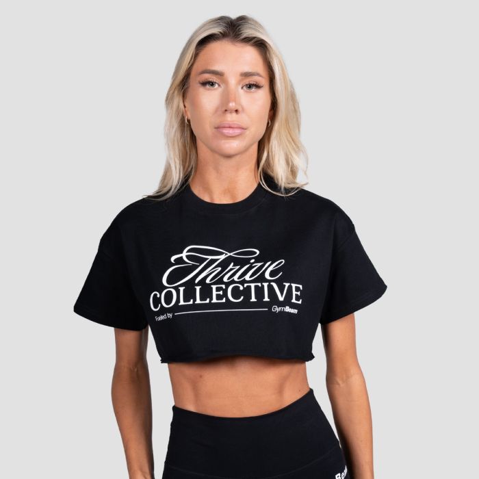Crop Top Thrive Black - GymBeam L