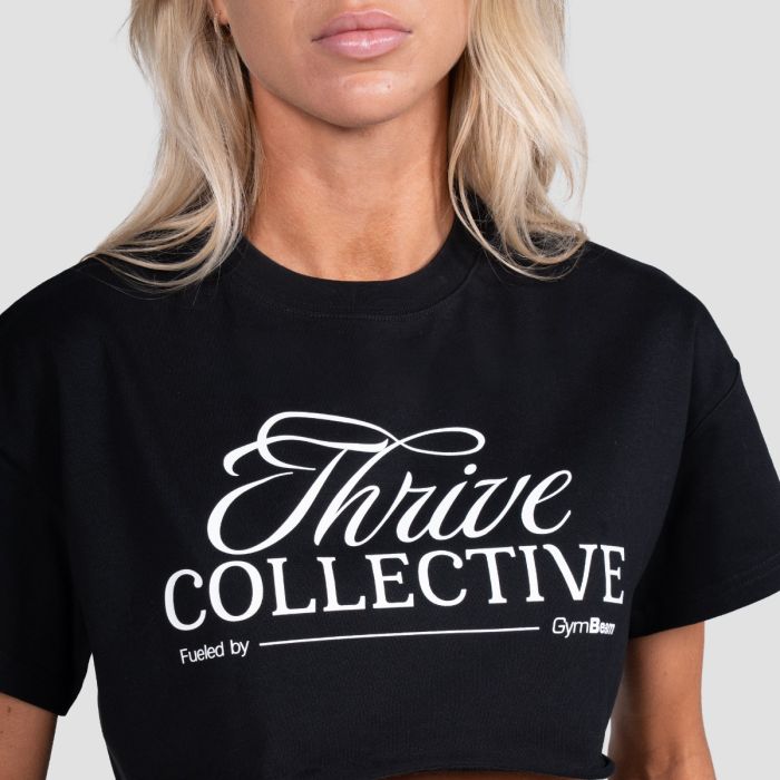 Crop Top Thrive Black - GymBeam L