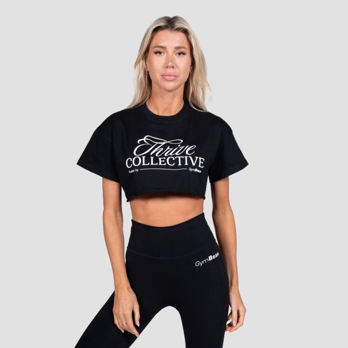 Crop Top Thrive Black - GymBeam L