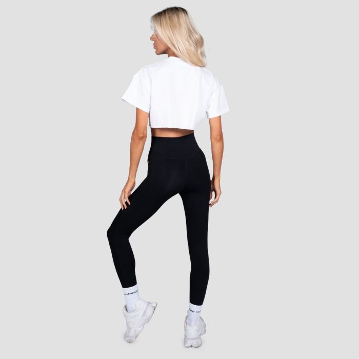 Crop Top Thrive White - GymBeam L