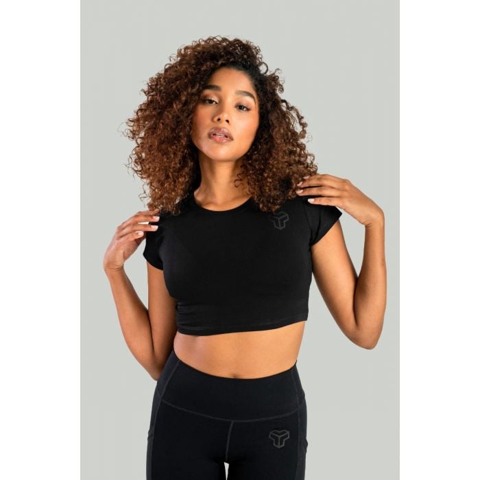 Top Corto Essential da Donna Black - STRIX L